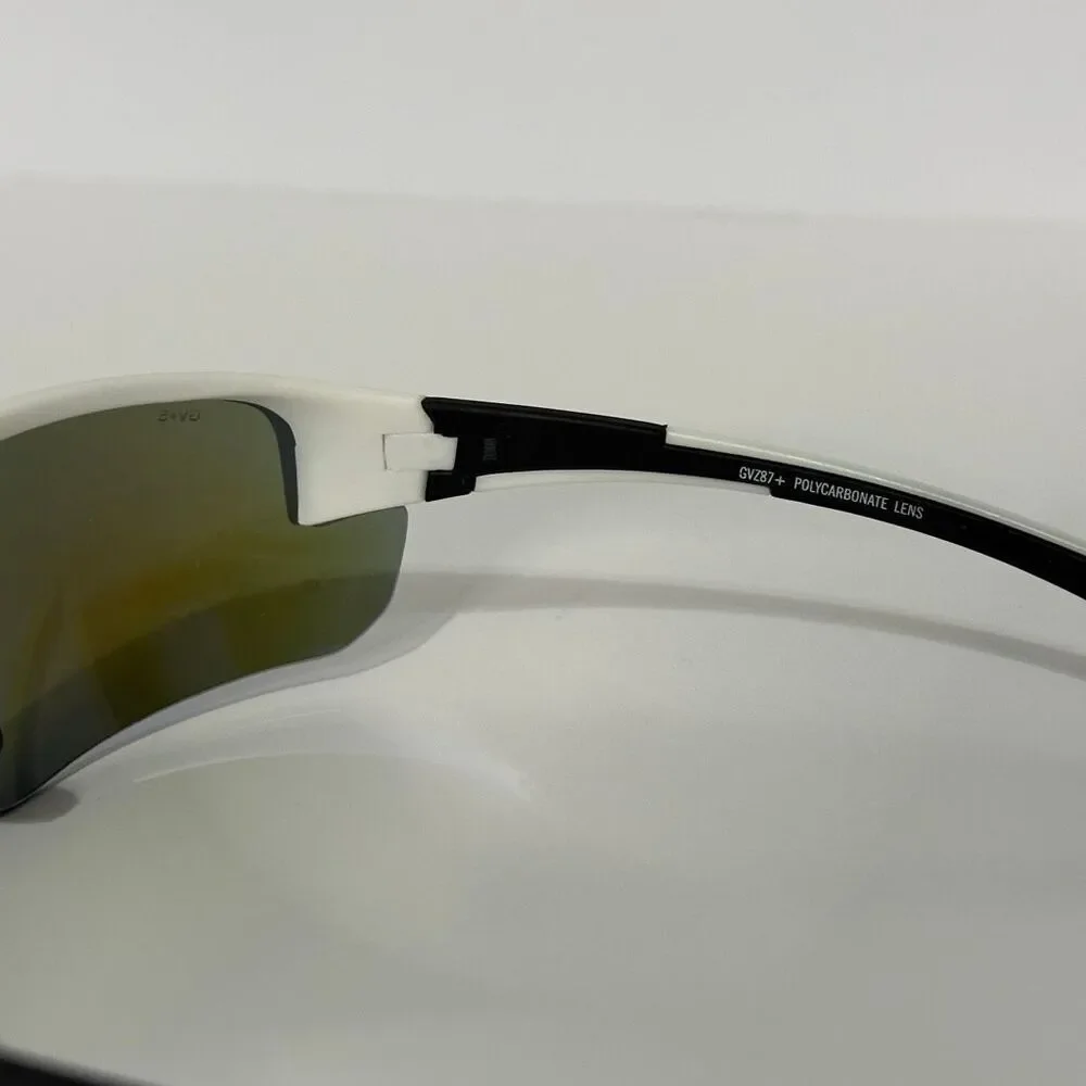 Global Vision Hercules 7 Wraparound Motorcycle Riding Glasses Z87.1 White Frame/